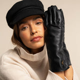 Emma Extra Lange Handschuhe Damen Schwarz– Schwartz & von Halen® – Premium Lederhandschuhe - 9