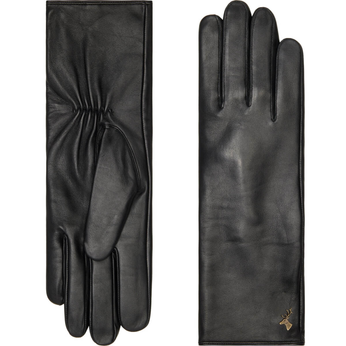 Emma Extra Lange Handschuhe Damen Schwarz– Schwartz & von Halen® – Premium Lederhandschuhe - 2