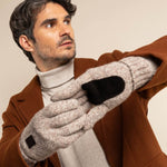 Handschuhe aus Wolle Shetland Beige Hudson  – Schwartz & von Halen® – Premium Lederhandschuhe - 11