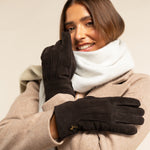 Wildlederhandschuhe Braun Damen Josie – Schwartz & von Halen® – Premium Lederhandschuhe - 7