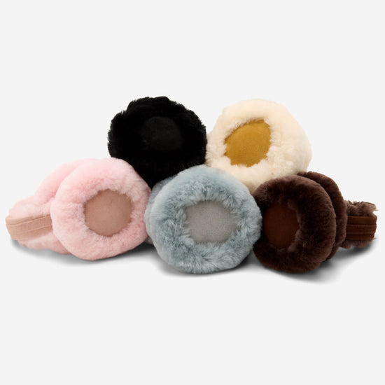 Nathaly (brown) – warm and stylish earmuffs from natural sheepskin and suede - Schwartz & von Halen - EU - 7