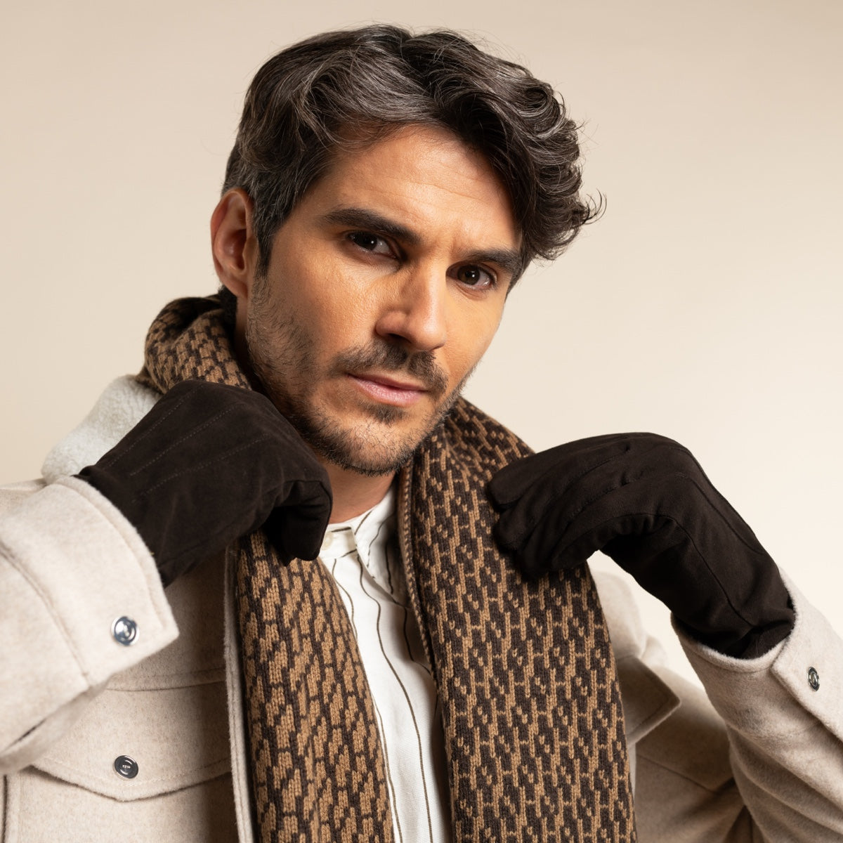 Men's Wool & Cashmere Lined Gloves
