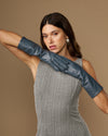 Rosemary Mid-forearm (grau) - Damenhandschuhe aus Lammleder mit Seidenfutter & Touchscreen-Funktion