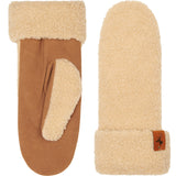 Wildleder Teddyfäustlinge Damen Beige Sophia – Schwartz & von Halen® – Premium Lederhandschuhe - 2