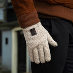 Handschuhe aus Wolle Shetland Beige Hudson  – Schwartz & von Halen® – Premium Lederhandschuhe - 10