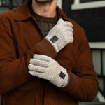 Handschuhe aus Wolle Shetland Beige Hudson  – Schwartz & von Halen® – Premium Lederhandschuhe - 12