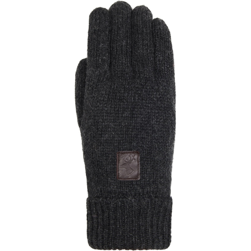 Handschuhe aus Wolle & Gefüttert Schwartz Warm – Halen® - Shetland - von Anthrazit